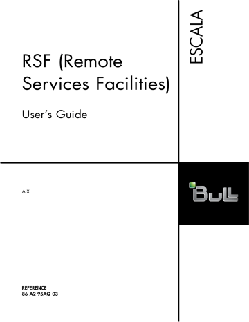 Bull RSF (Remote Service Guide | Manualzz