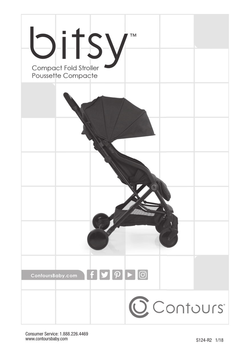 bitsy compact fold stroller