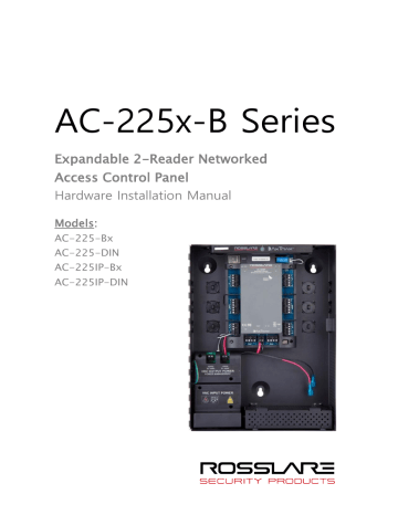 Rosslare AC-225IP-B & AC-225IP-DIN Expandable 2-Reader Networked Access ...