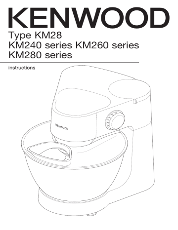 Kenwood KM260 series, KM283, KM240 De handleiding Manualzz