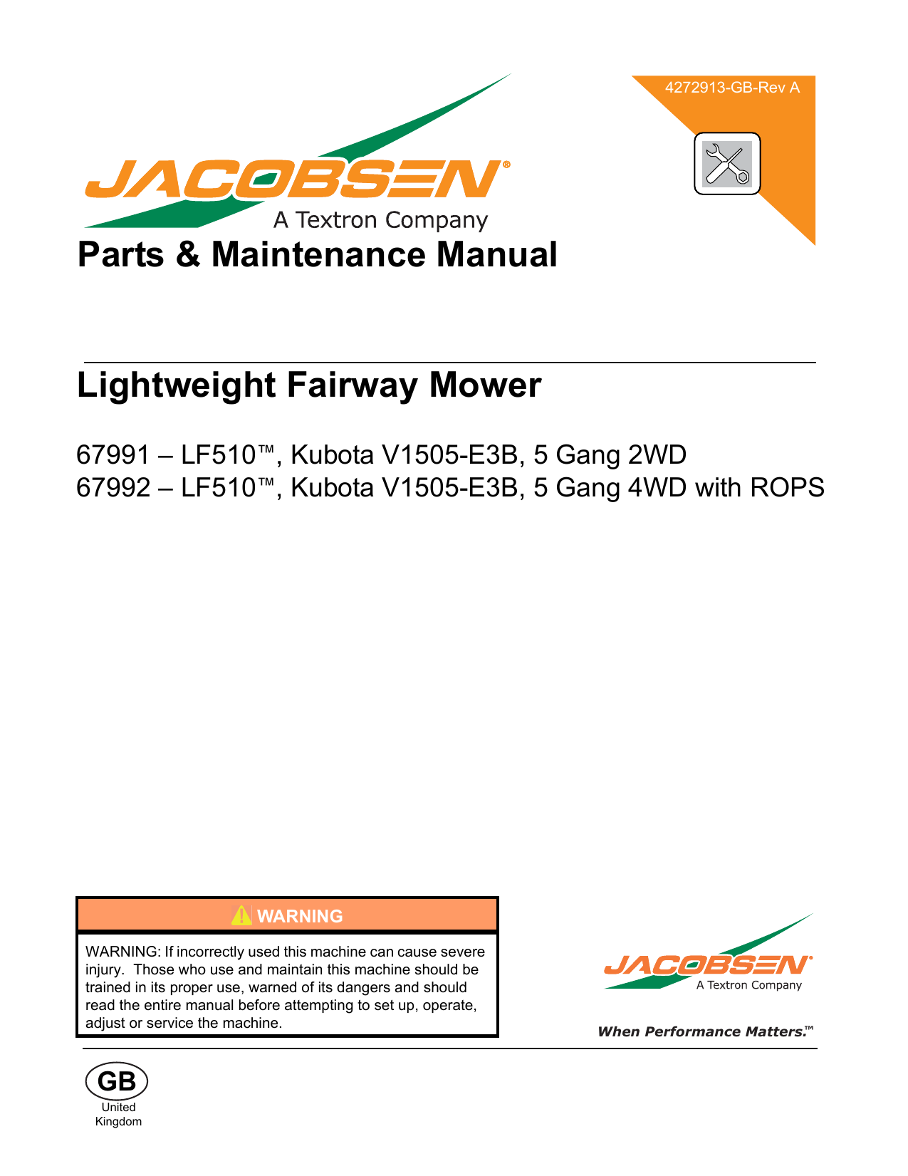 Ransomes 67991/67992 User manual | Manualzz