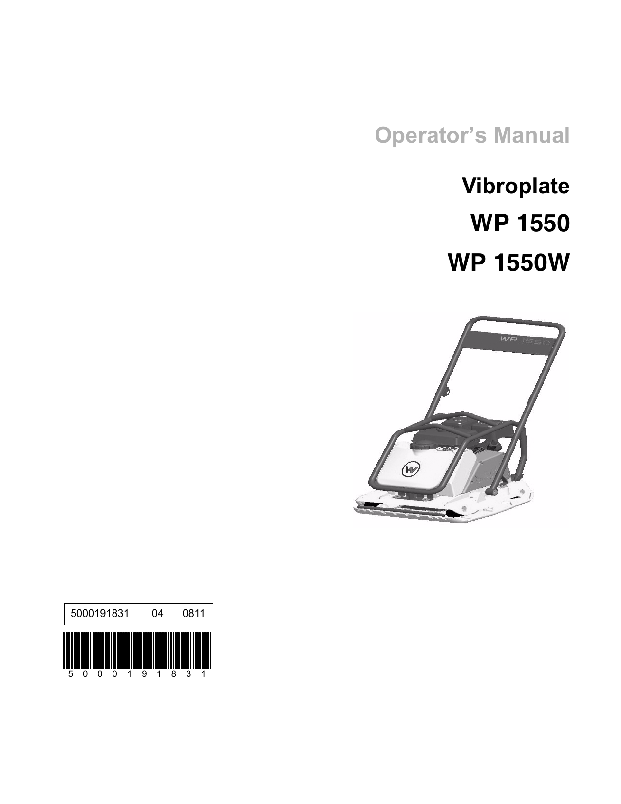 Wacker neuson deals vp1550 manual