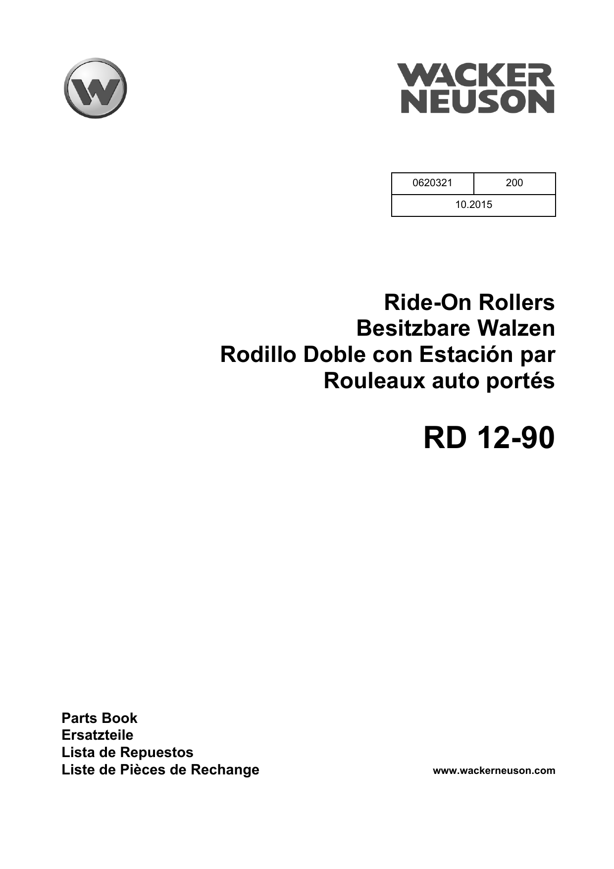 Wacker Neuson RD12-90 User manual | Manualzz