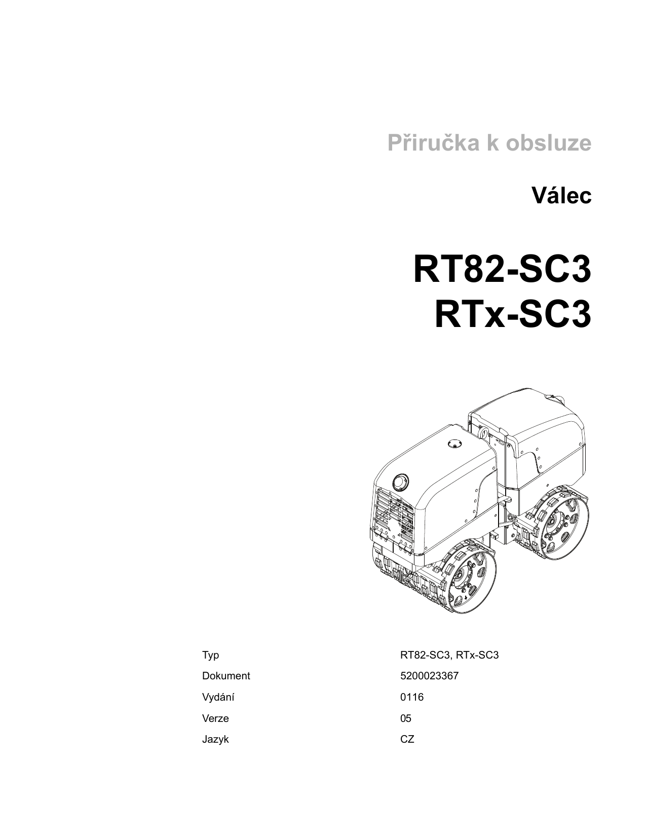 Wacker Neuson RTK82-SC3, RTKx-SC3, RTL82-SC3, RTLx-SC3 User manual