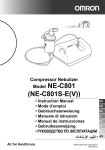 Omron Healthcare NE-C801S-E(V) C801 Nebuliser Instruction manual