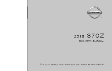 Nissan 37OZ Roadster 2016 Owner's Manual | Manualzz