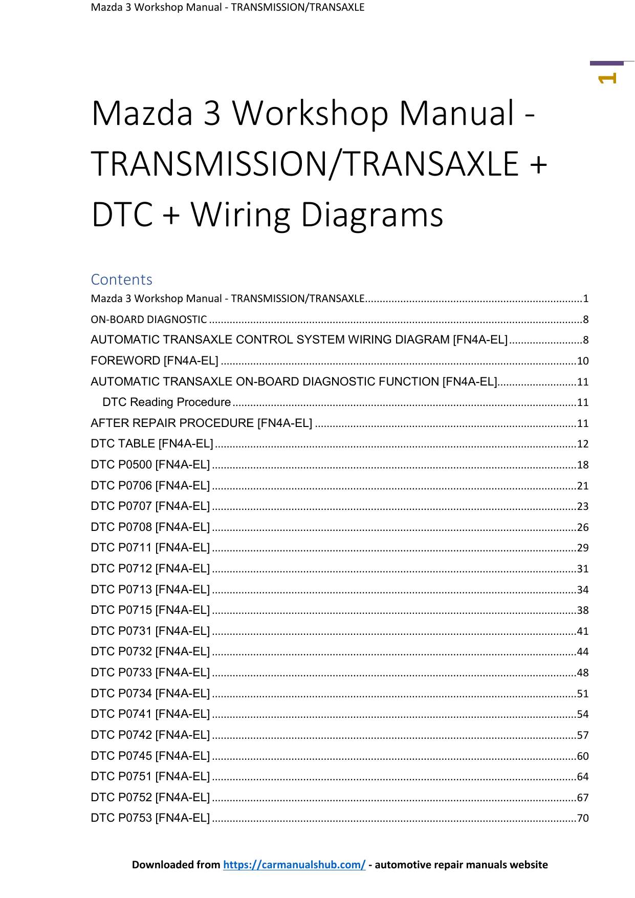 Mazda 3 User manual Manualzz