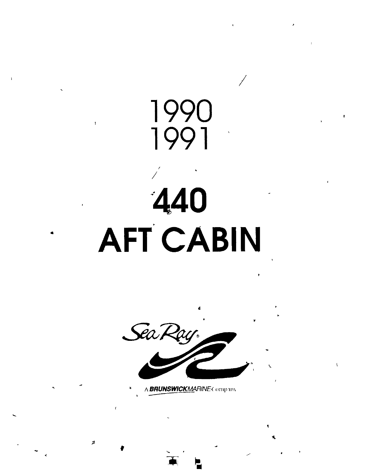 Sea Ray 1990 1991 440 Aft Cabin User Manual Manualzz