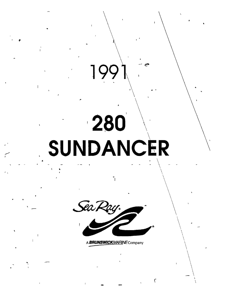 Sea Ray 1991 280 Sundancer User Manual Manualzz