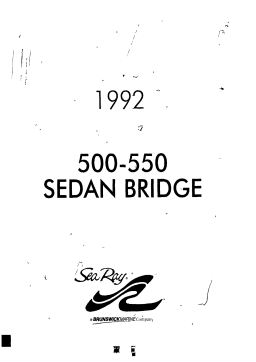 Sea Ray 1992 500 550 SEDAN BRIDGE Parts Manual