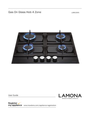 lamona gas on glass hob