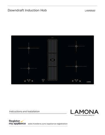 lamona lam9500 80cm black electric induction hob with extractor