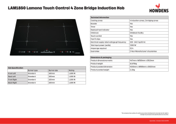 lamona induction hob lam1850