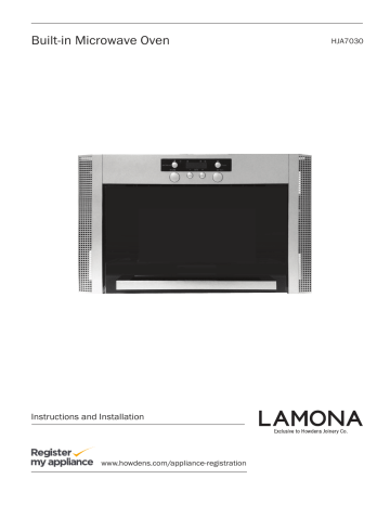 lamona silver and black integrated wall mounted microwave 60cm