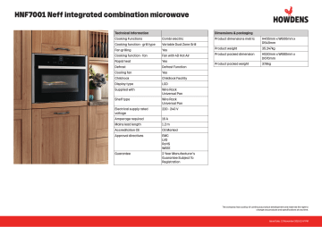 neff c17mr02n0b built in 60cm black combination microwave