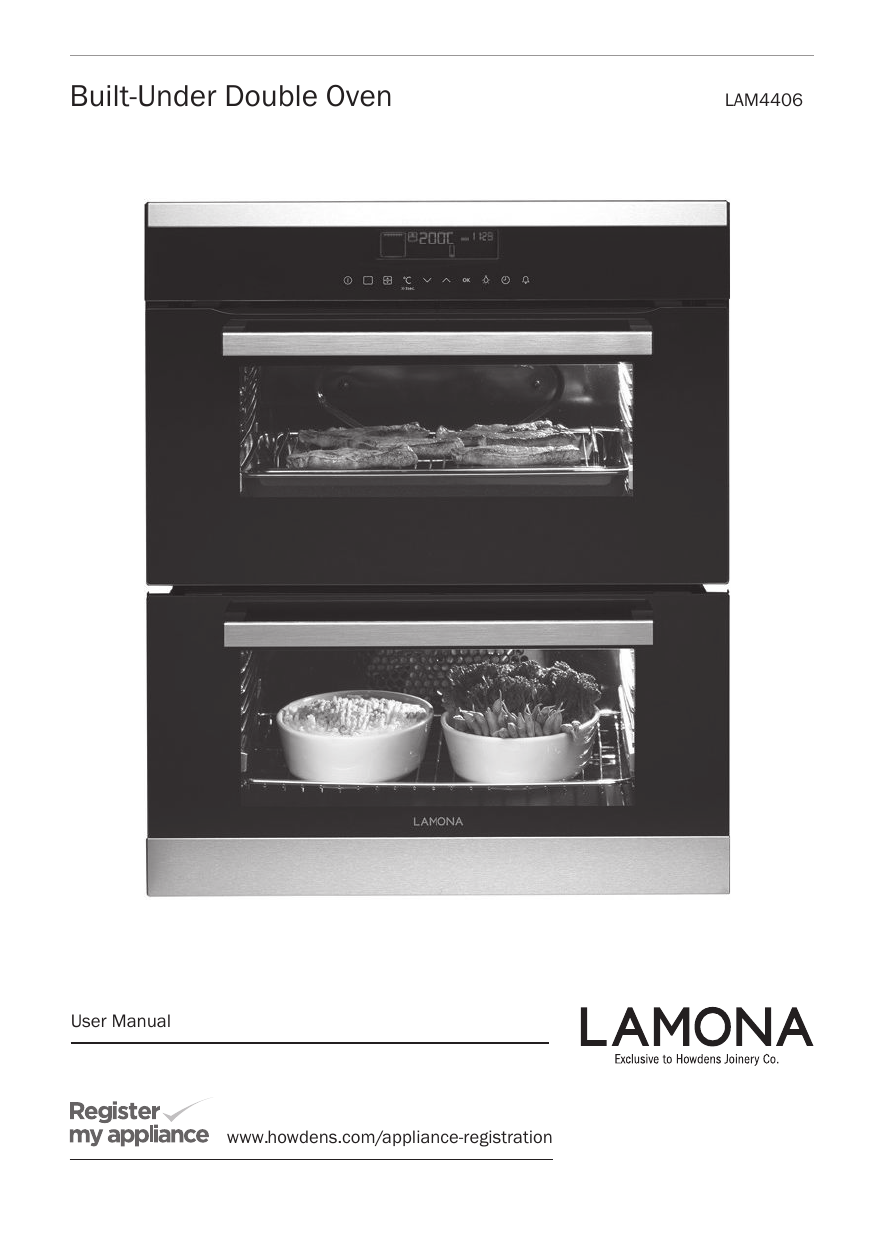Lamona Lam4406 Built Under Electric 60cm Black Double Oven Owner S Manual Manualzz