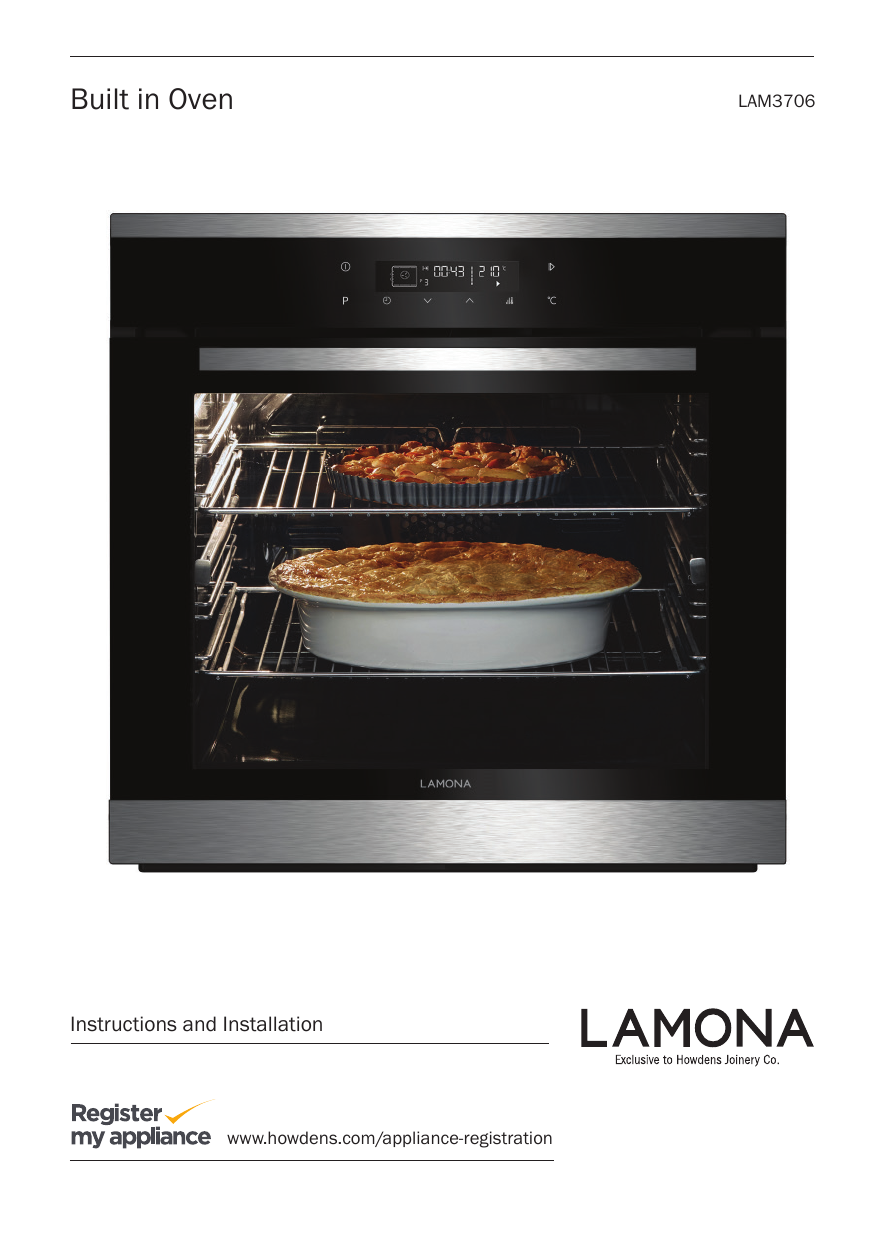 Lamona dishwasher hja8630 user manual