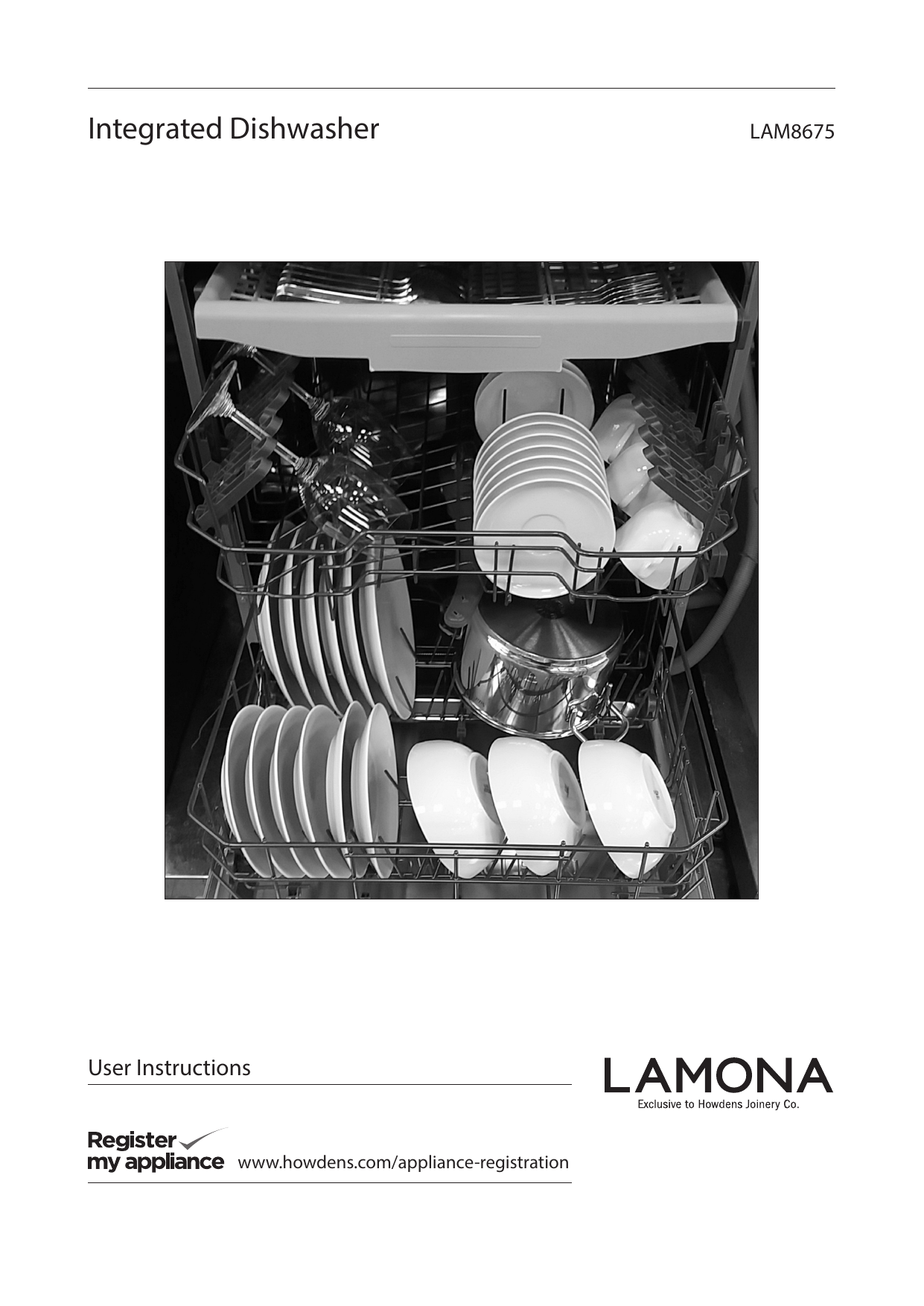 Lamona white on sale integrated dishwasher