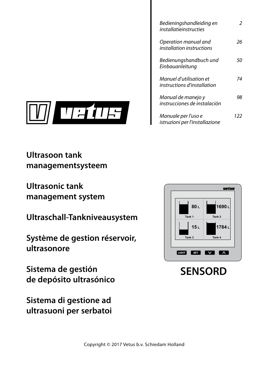 Vetus Sensord Installation Instruction Manualzz