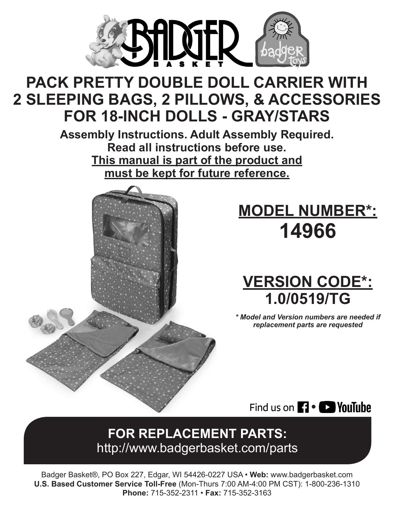 pack pretty double doll carrier