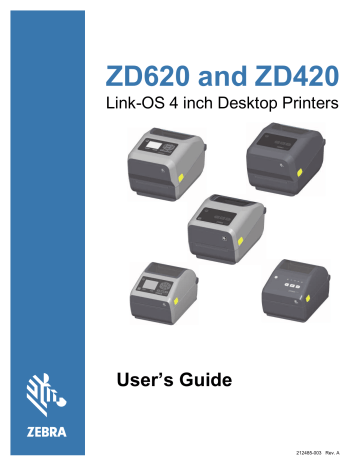 ZPL Configuration. Zebra ZD620 | Manualzz