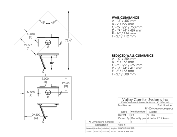 Blaze King PE1006 clearance specs Owner's manual | Manualzz