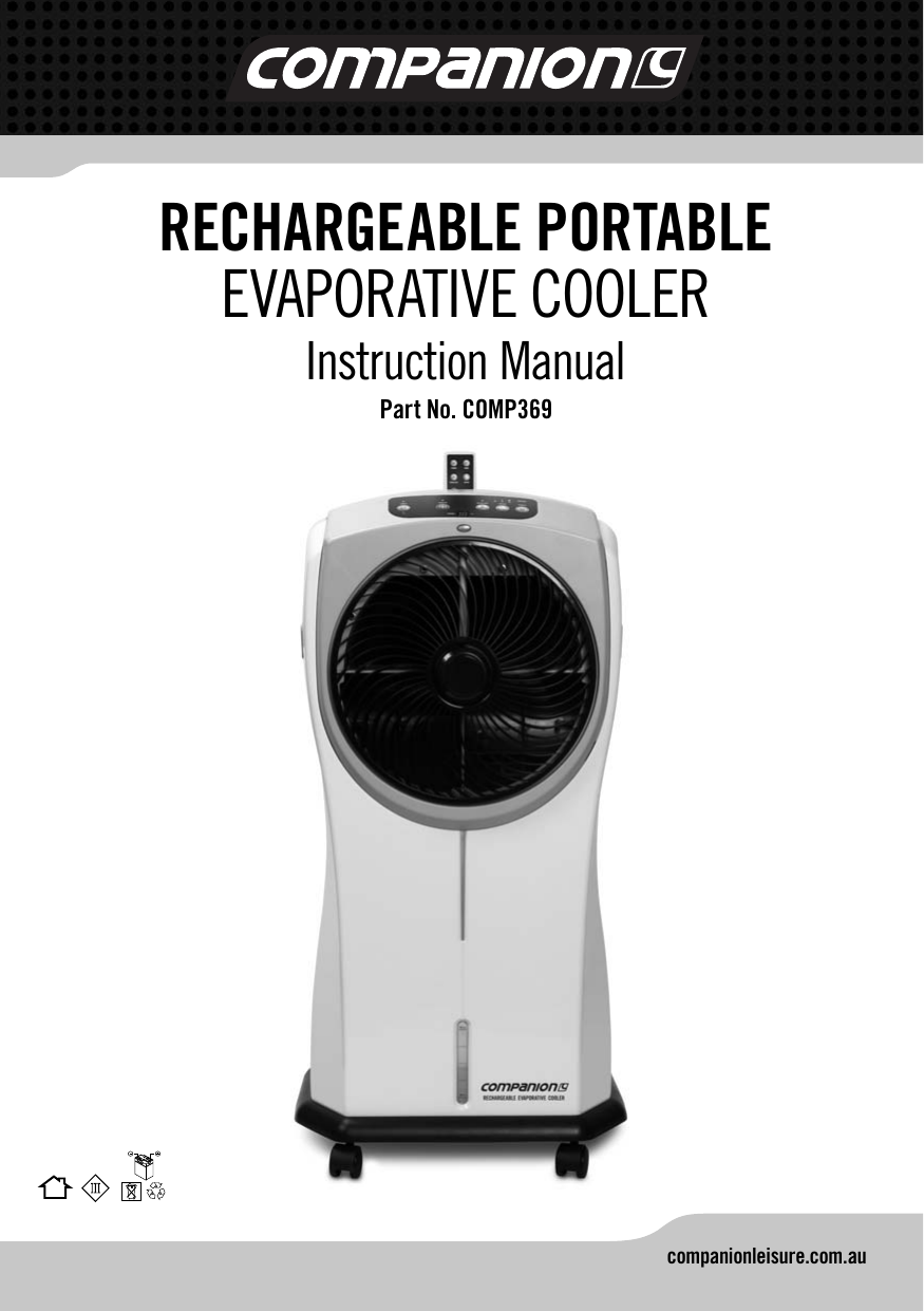 companion maxi evaporative cooler fan