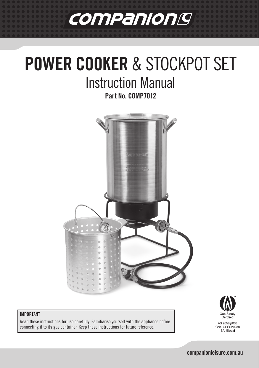 Power cooker owner's online manual