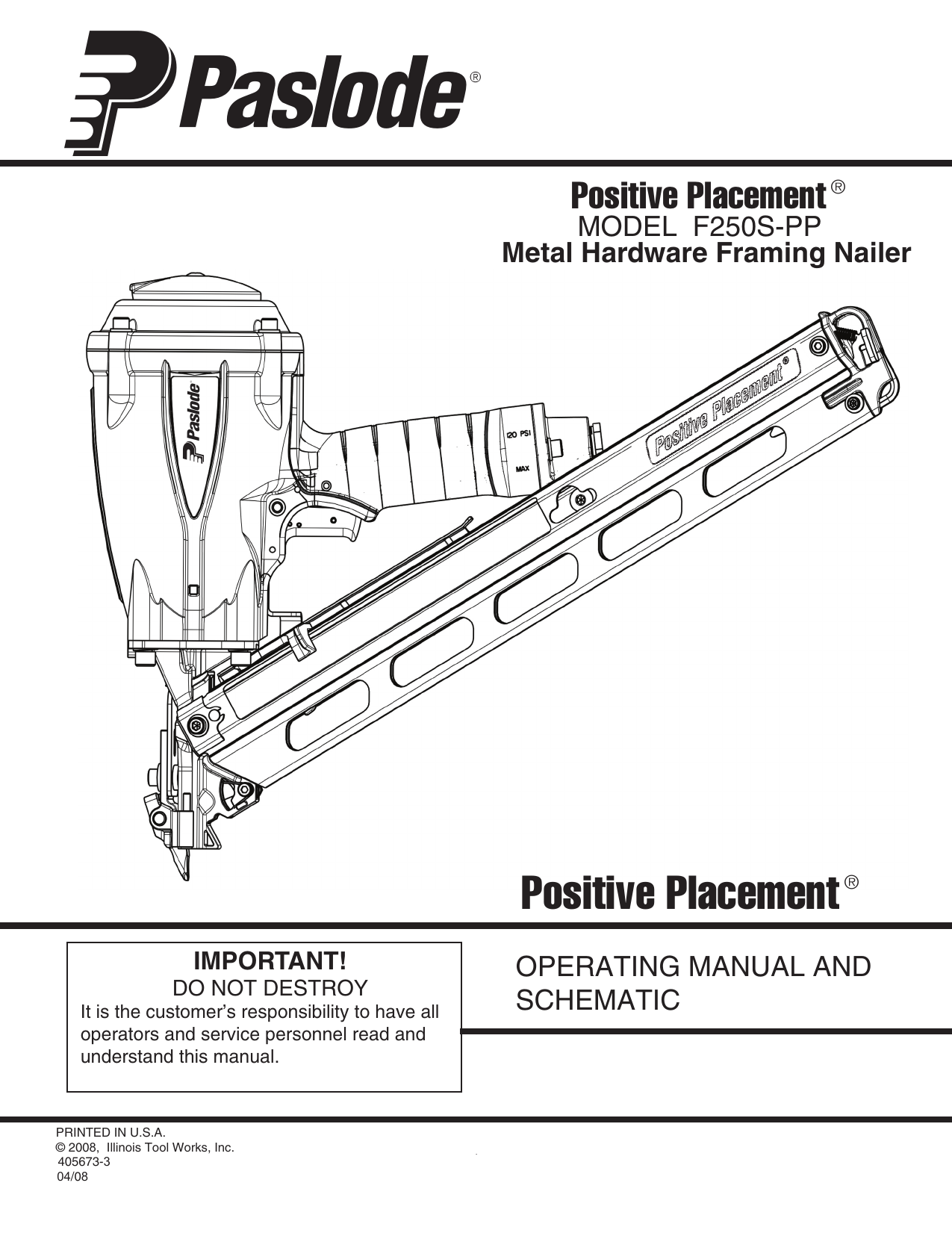 Paslode 30 Degree Framing Nailer Parts Diagram Infoupdate