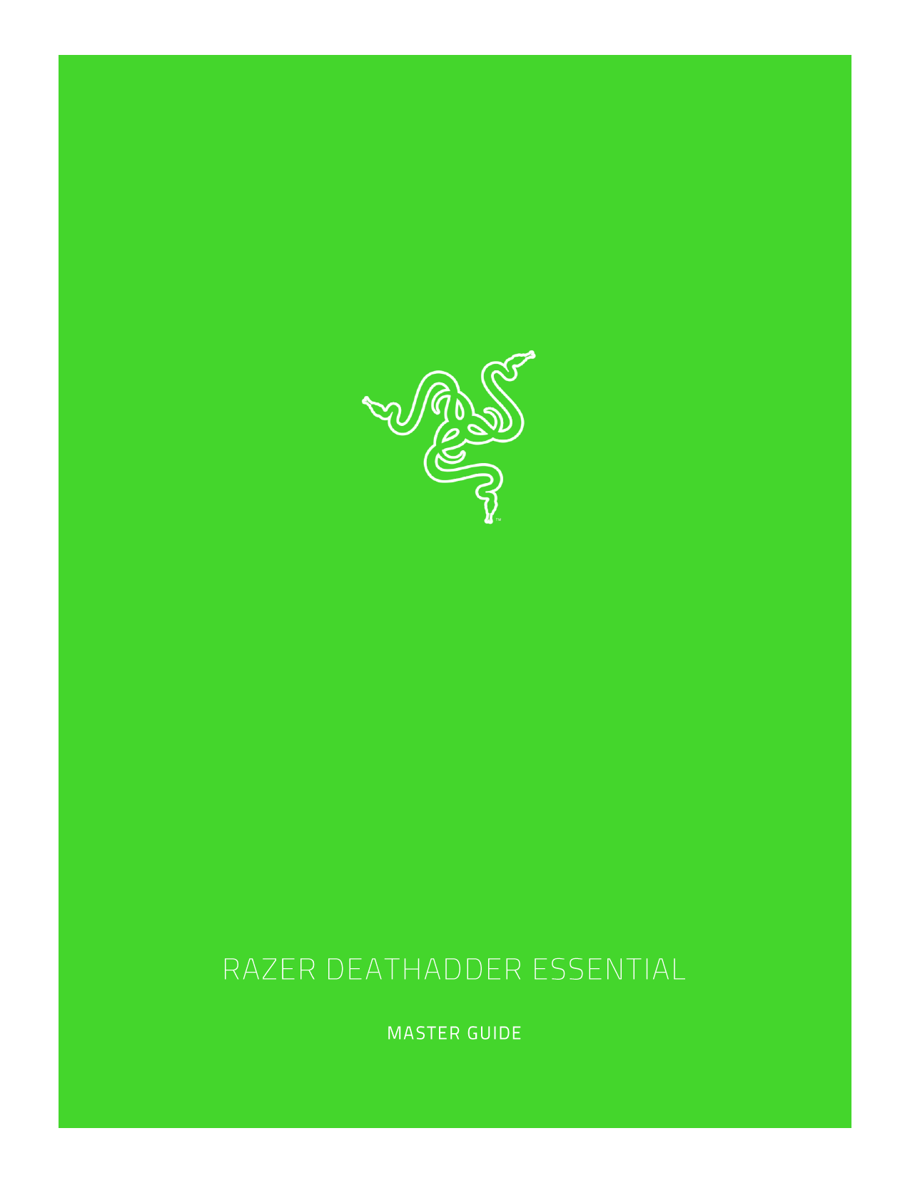 Razer Deathadder Essential User Guide Manualzz