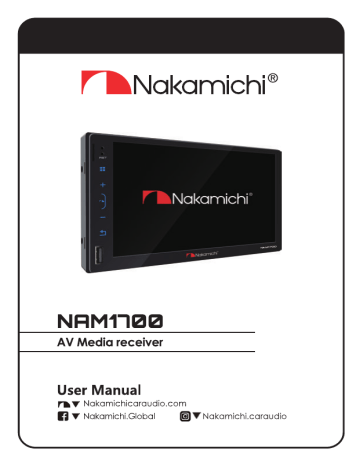 Nakamichi NAM1700 Receiver User Manual | Manualzz