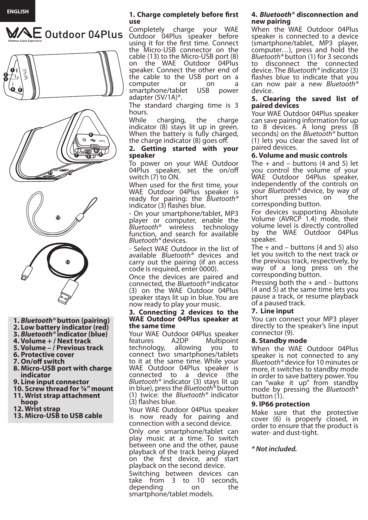 Hercules WAE Outdoor 04Plus User Manual 