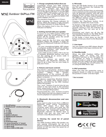 Hercules WAE Outdoor 04Plus FM User 