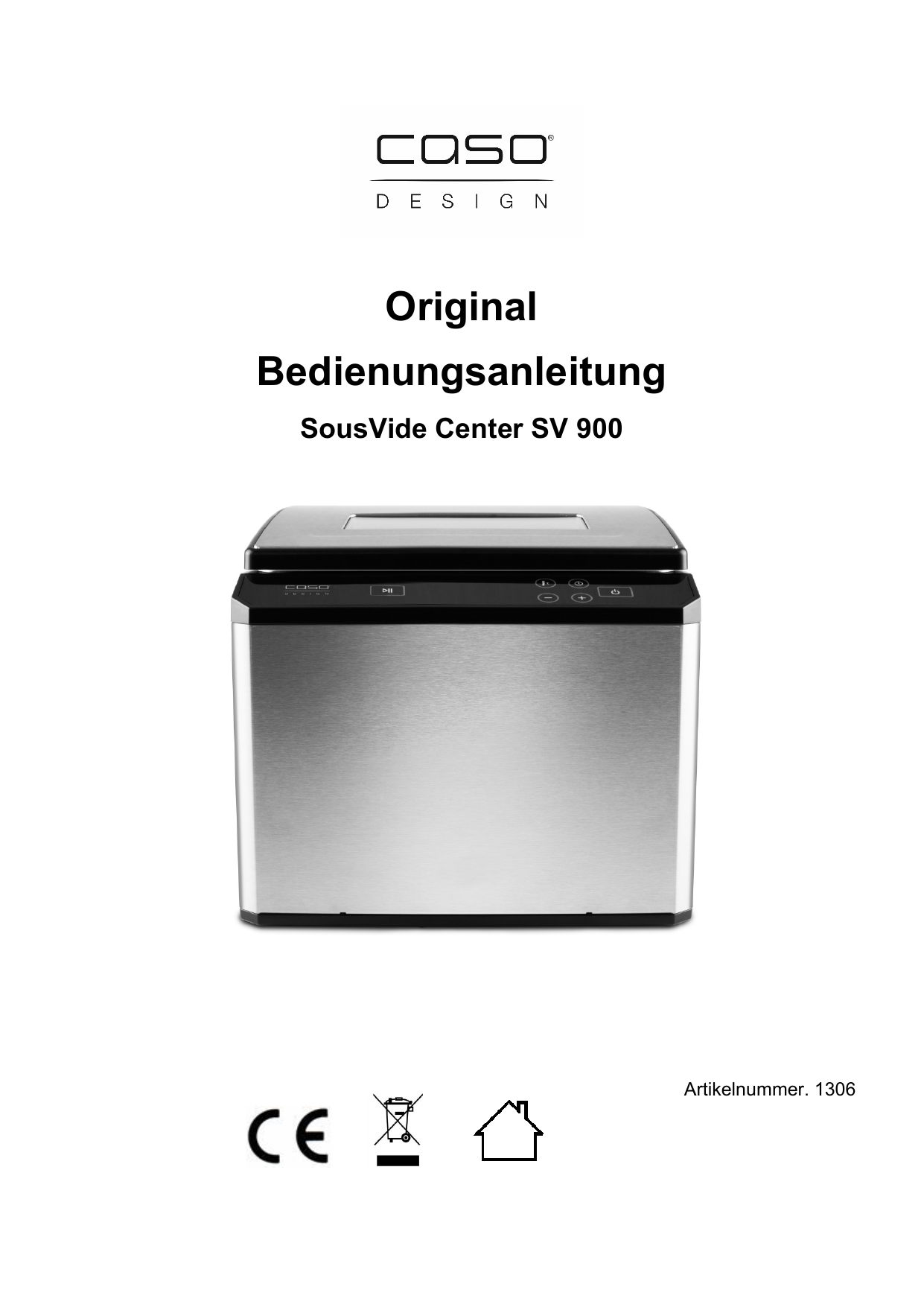 Caso SV 900, SV900 - SousVide Garer, SV900 - Sous Vide Garer ...