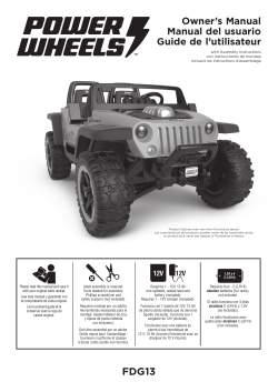 Power wheels store jeep hurricane manual