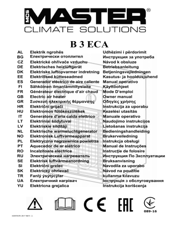 Master Electric B 3 Eca Owner S Manual Manualzz