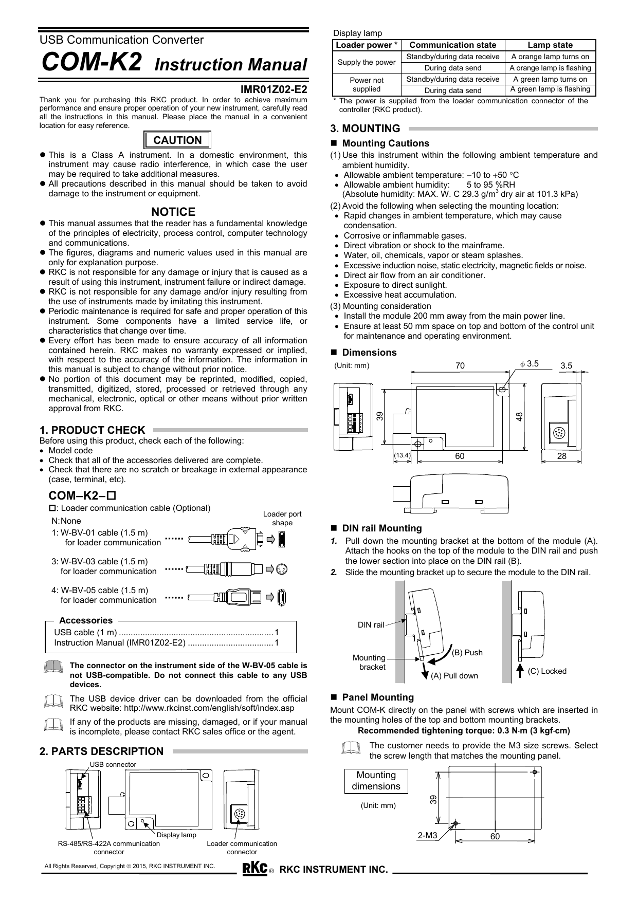 Rkc Instrument Com K2 User Manual Manualzz