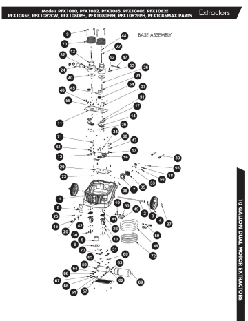Powr-Flite PFX1085MAX Extractor Parts List | Manualzz