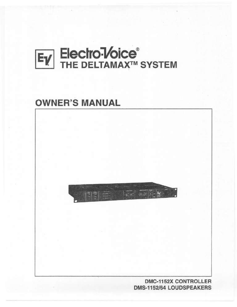 Electro Voice Dmc 1152x Dms 1152 64 Owner S Manual Manualzz