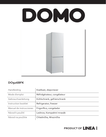 Domo DO926BFK Refrigerator and freezer Instruction Booklet | Manualzz