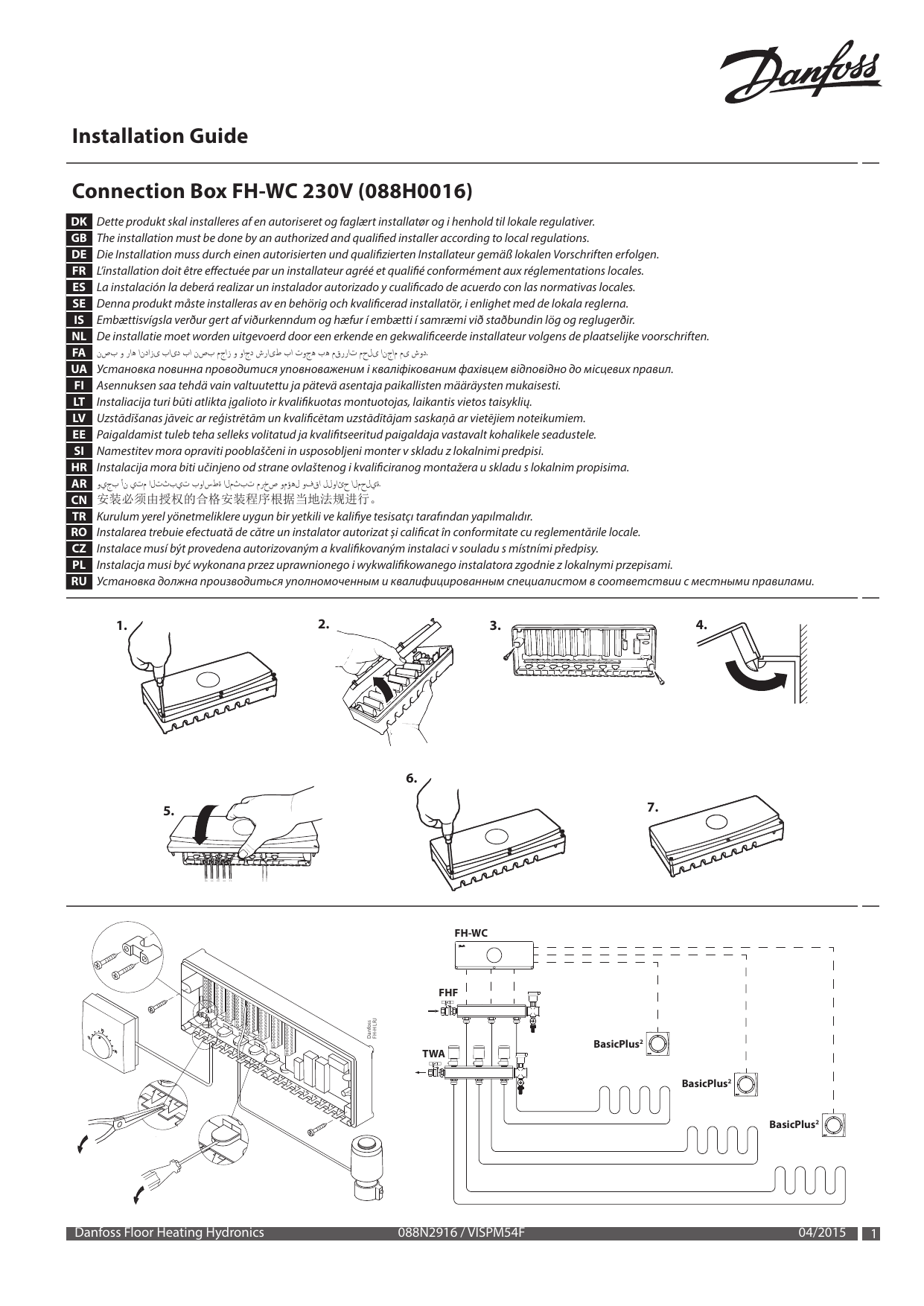 Danfoss Fh Wc Connection Box 230 V Installation Guide Manualzz