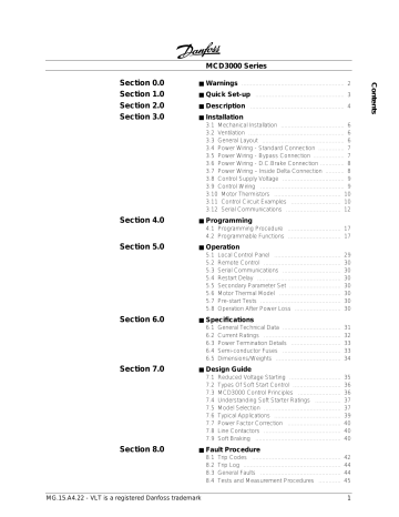 Danfoss VLT® MCD 3000 Operating Guide | Manualzz