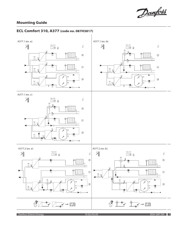 Danfoss ECL Comfort 310, A377 Installation Guide | Manualzz