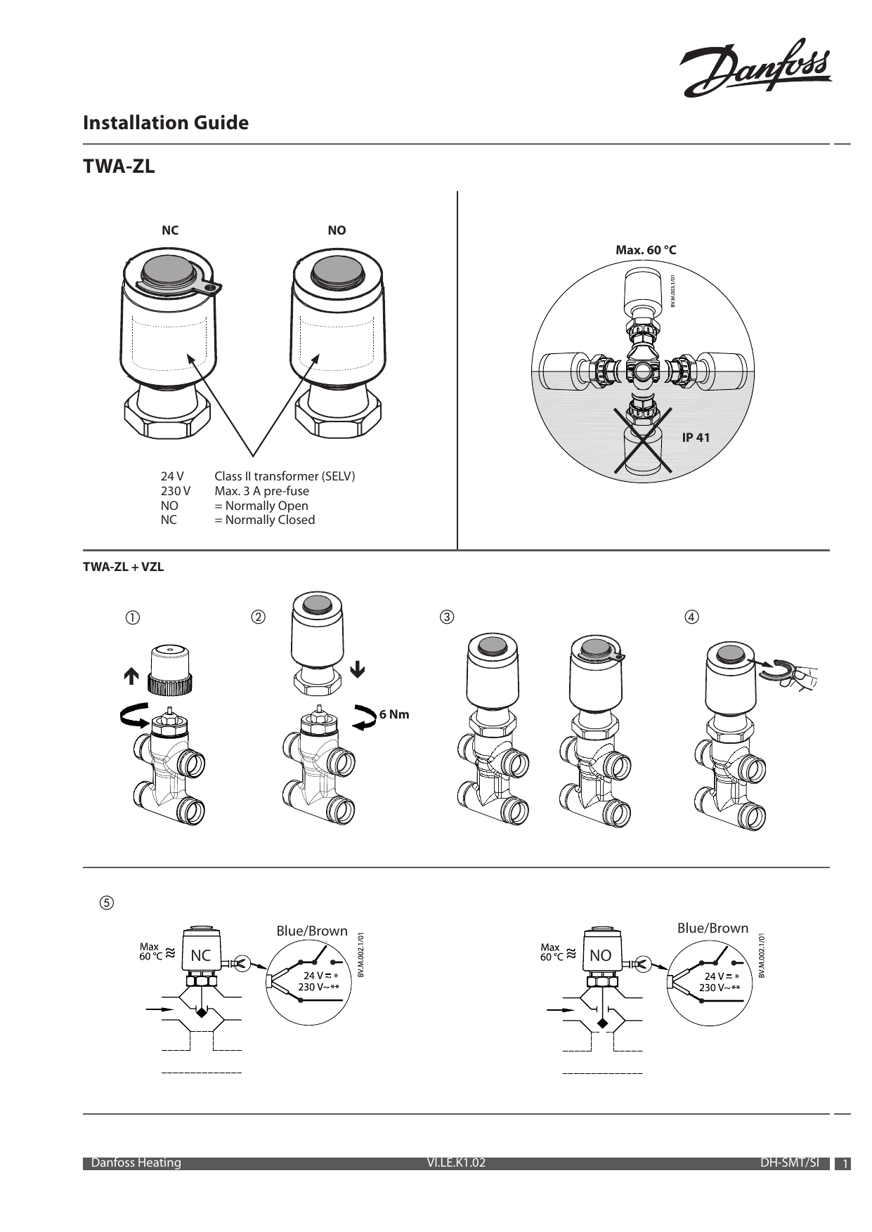 Danfoss Twa Zl Operating Guide Manualzz