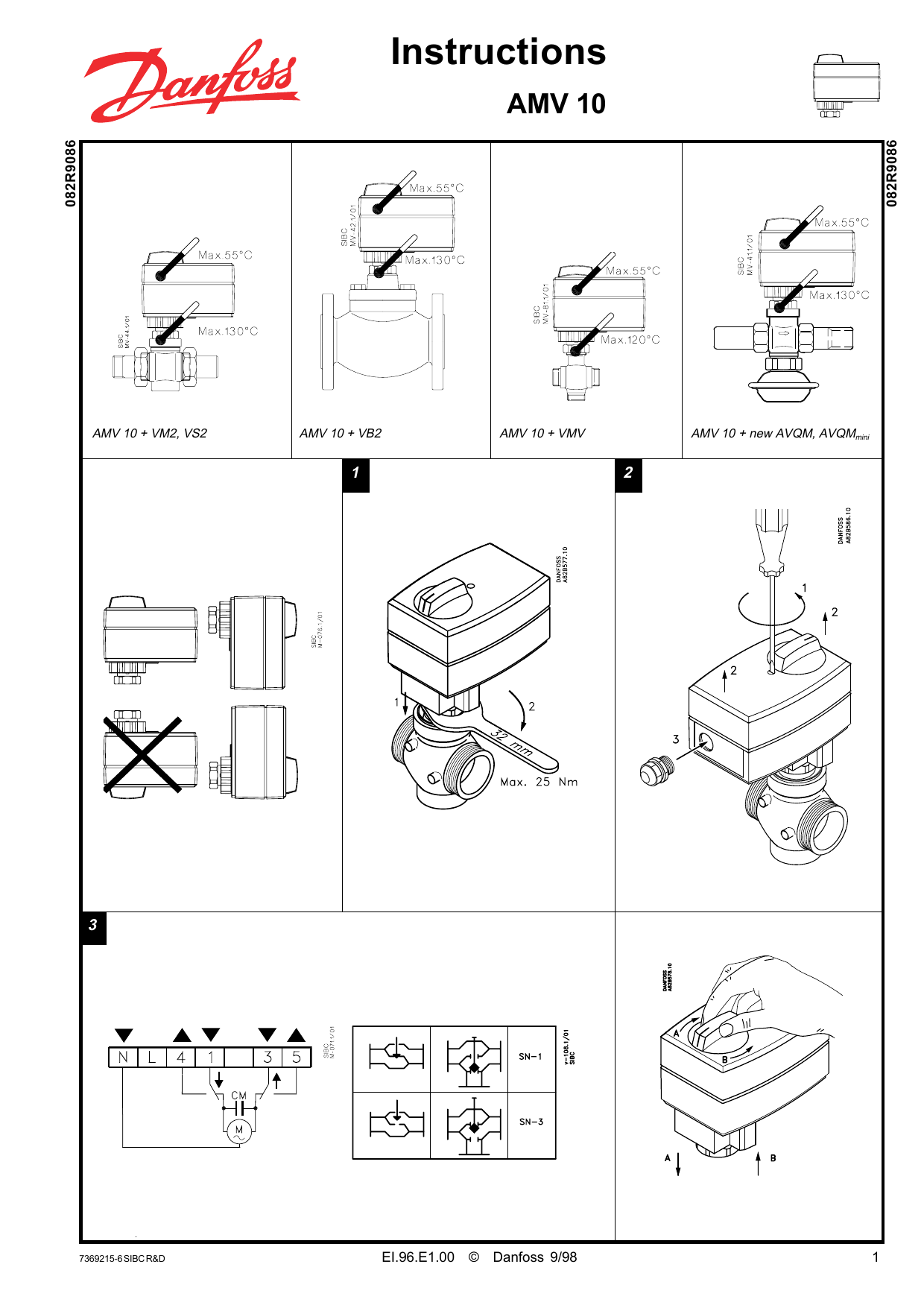 Danfoss AMV 10 Operating Guide | Manualzz