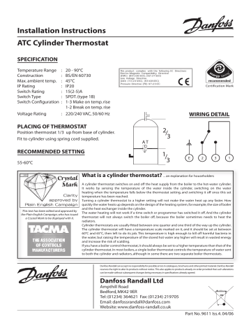 Danfoss CET B-RF Installation Guide | Manualzz