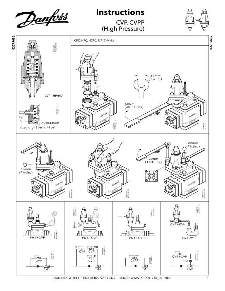 Danfoss cvp hp настройка