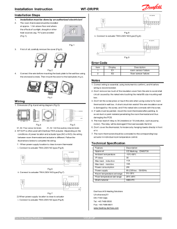 Danfoss Wt Dr Pr Installation Guide Manualzz