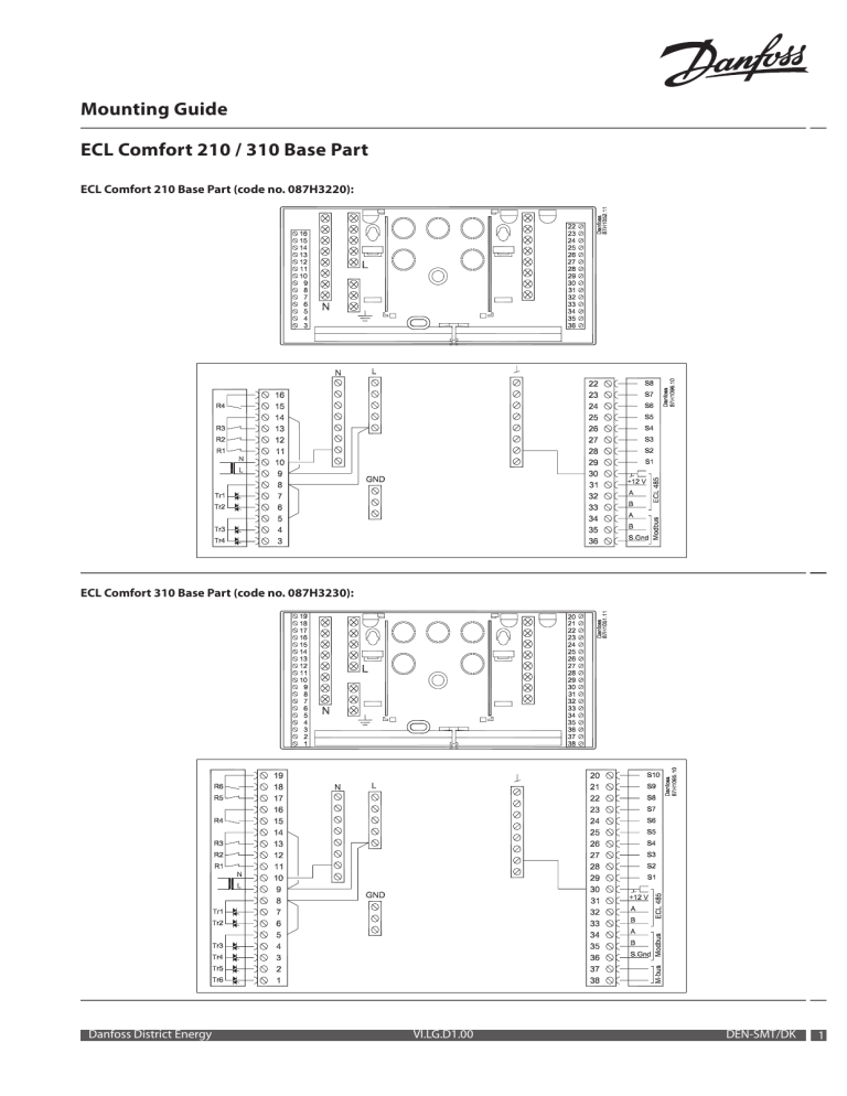 Ecl comfort 310 схема подключения