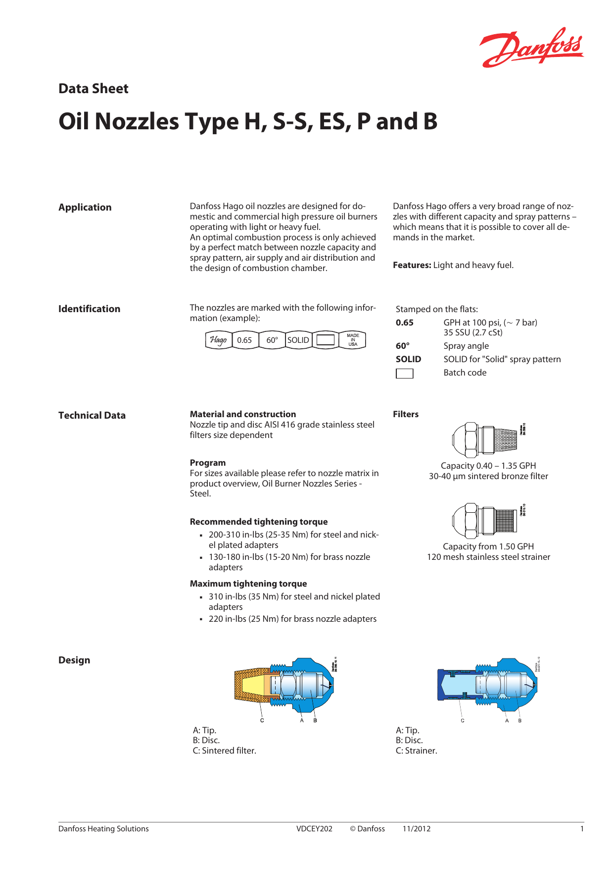 danfoss-oil-nozzles-types-h-s-s-es-p-and-b-datasheet-manualzz